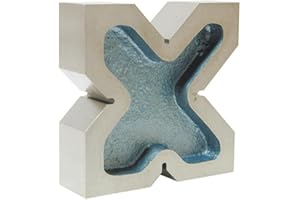 MICRON FRANCE Paire de vés 4 entailles - Dim. 100 x 100 x 30 mm, Entailles 20 x 30 x 40 x 50 mm