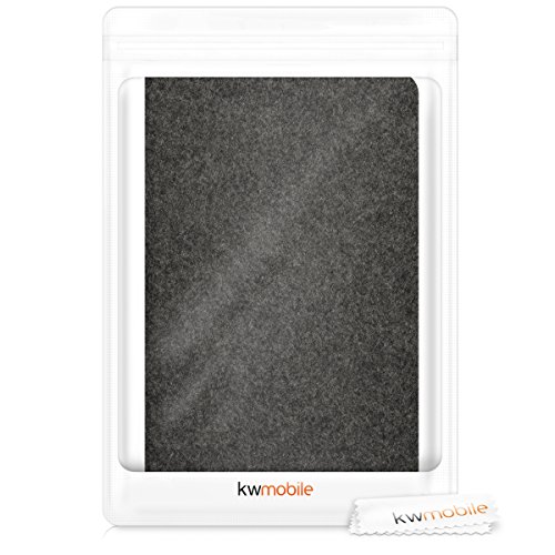 kwmobile Hülle für Huawei MediaPad M3 8.4 – Tabletcover Slim Case Tablet Schutzhülle – Smart Cover Tabletcase Filz Design Dunkelgrau - 7