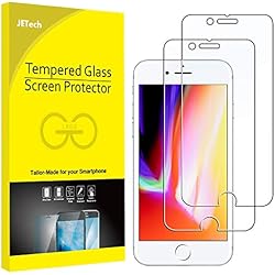 JETech Film de Protection d'écran pour iPhone 8 et iPhone 7 en Verre Trempé, Lot de 2
