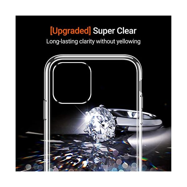 TORRAS Ultra Klar iPhone 11 Pro Hülle [Transparent & Anti Gelb] Aufgerüstet Material Handyhülle iPhone 11 Pro Case – Bild 3