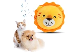 Topbashgo Giocattolo per cani, palla attiva, giocattolo per cani e gatti (leone)