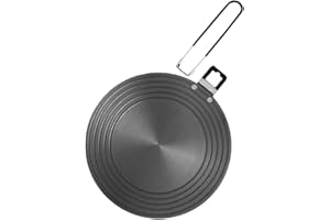 MIUUIPI Induktion Adapterplatte 24 cm, Induktionsdiffusor mit abnehmbarem Griff, Hitze Diffuser, Wärmeverteilerplatte, Induktionsdiffusor für Kaffeemaschinen und Kochutensilien