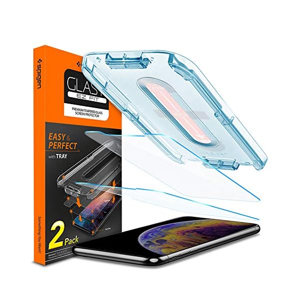spigen, 2 Pack, Protector Pantalla iPhone 11 Pro/XS/X