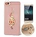 Produktbild ISENPENK Huawei P8 Hülle Silikon,Ultra Slim Soft TPU Silikon Transparent Schutzhülle,3D Bling Glitzer Strass Durchsichtig Weichem Silicone Thin Ständer Standfunktion Handy Hülle,Kristall Diamant Glänzend Stoßdämpfend Spiegel SchutzTasche Etui Bumper mit Diamant Ring und Bohrmaschine Kamera Muster Wasserdicht Fallschutz Case für Huawei P8(2015) 5.2 Zoll-[pfau stehend rosa ] + Panzerglas Folie/ Displayfoile/ display schutzfolie