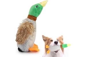 IKOPFLN Pato Relleno Peluche Para Perros Juguete Perro Indestructible Juguete Perro Grande Juguete Interactivo Perro Juguetes De Peluche Para Perros Con Sonido
