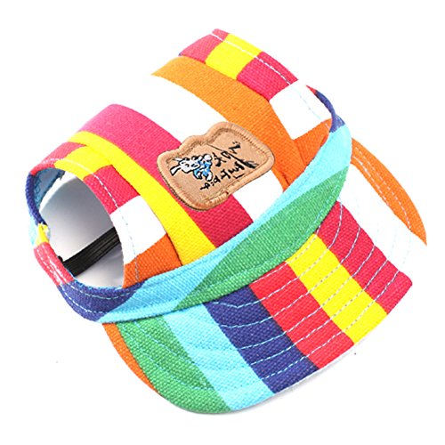 Sijueam-SM-Hot-Party-Hats-Baseball-Hat-Canvas-Cap-with-ear-holes-for-Puppies-Small-Dogs-Chihuahua-poodles-BeaglesBoston-Yorshire-TerrierShih-TzuFrench-BulldogMiniature-SchnauzerPug