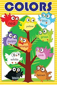 Colors Poster|Kids Educational Poster for Wall|Poster for Play School, Kids Room, Classroom|Wall Decor Item|Kids Learning Poster for Decoration|High Resolution 300 GSM Paper