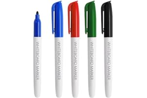 ROMAXO 4pcs Whiteboard Markers Assorted Colours, White Board Marker pen,Fine Tip Magnetic Color for Home, School and Office Uses Whiteboard Marker Bullet Tip Fine Tip Dry Wipe Pens