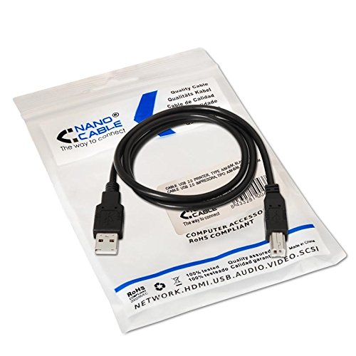 Nano Cable 10.01.0102 USB-2.0-Kabel für Drucker schwarz - 3