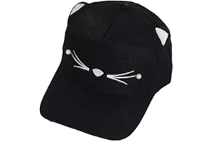 BONTAND Perla Salvaje Sombrero del Bordado De Orejas De Gato Linda del Estudiante De Impresión Visera Gorra De Béisbol del Casquillo Ocasional Niñas