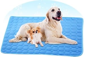 MSLing Tappetino refrigerante per cani e gatti a lunga durata, per animali domestici, tappetino refrigerante per cani e gatti nella calda estate, cuscinetto in gel freddo autoraffreddante