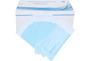 FTVOGUE 200pezzi Buste Autosigillanti, Allattamento con biberon Sterilizzatori Per Sterilizzazione Sacchetti sigillati approvati dalla FDA Conservare e sterilizzare strumenti dentali