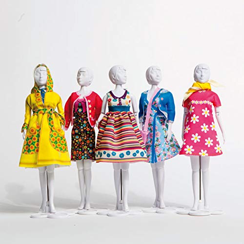 MaRécréation-MesBilles  1 Dress Your Doll 1 Model Aleatorio Vestido para Coser de los Vestidos muñeca maniquí, cn-whbs-2ga7, MULTICOULEUR