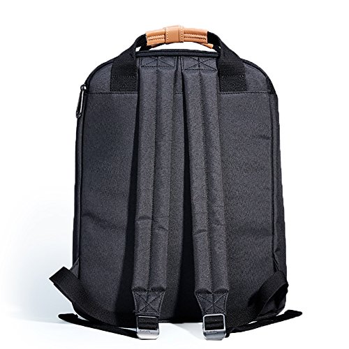 KALIDI 15″ Laptoprucksack Schultasche Reisetasche Daypacks Uni Backpack für Outdoor Sports Freizeit (Schwarz, Laptoprucksack) - 4