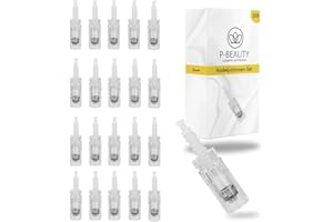 ‎P-BEAUTY COSMETIC ACCESSORIES P-Beauty | Bajonett Nadelpatronen | Ersatz Nadelpatronen für Auto Derma Elektrik Pen | Microneedling | Bajonett Verschluss | für Dermapen Geräte mit Bajonett Port | 20 Stück | 12-Pins