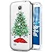 Produktbild Galaxy S4 Hülle,Galaxy S4 Schutzhülle,Hpory Fashion Flexible TPU Silikon Case Weihnachtsmann Santa Christmas Xmas Schneeflocke Muster Ultra-Mince Ultra-Slim Transparent Kristallklar Durchsichtig Ultradünnen Silicone Gel Handyhüllen Handy Gehäuse Hülle Soft TPU Bumper Protector Back Case Anti-Staub Anti-Kratzer und Shockproof Telefon Tasche Handytasche Schutzhülle für Samsung Galaxy S4 + 1 x Hpory Stylus-(Grüner Weihnachtsbaum)