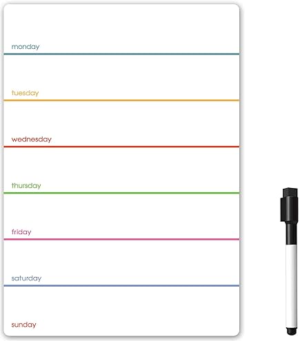 TS Agnetic Onthly Planner And Dry Wipe Pen, Fridge Calendar Whiteboard For Eal Prep, Notes - View #14