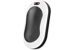 COMBLU Scaldamani ricaricabili 10000mAh scaldamani riutilizzabili con display di temperatura, riscaldatori portatili a 3 livelli, regali invernali per la famiglia (nero)