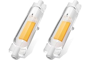 ZJZG R7S LED 78mm Dimmerabile, Lampadina R7S LED 78mm 20W Equivalenti a 200W Lampadine Alogene, Lampadina R7S LED 78mm Bianca Calda 3000K 2000LM, Alta luminosità Nessun Sfarfallio, 2 Pezzi