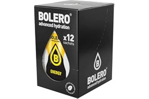 BOLÉRO Bolero Bebida Instantánea sin Azúcar, Sabor Energética - Paquete de 12 x 7 gr - Total: 84 gr