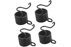 HomeDecTime 4x Ressorts de Retenue Pneumatique pour Marteau en Acier, Noir