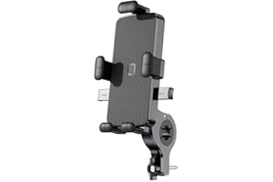 ZQYFCDZ Support de téléphone pour vélo, Support de téléphone pour Moto - Support Universel à 360° pour iPhone 15/14 Pro Max Plus, SE, 13/12 Pro Max Mini, Samsung S23 S22, Smartphone (4.5"-7")
