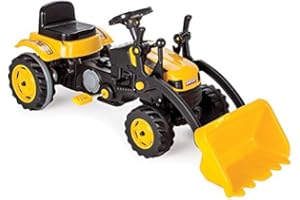 LGVSHOPPING LGV Trattore a Pedale Pedali con Escavatore Ruspa Giochi per Bambini Giocattolo