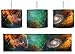 Produktbild Galaxie mit Sternennebel inkl. Lampenfassung E27, Lampe mit Motivdruck, tolle Deckenlampe, Hängelampe, Pendelleuchte - Durchmesser 30cm - Dekoration mit Licht ideal für Wohnzimmer, Kinderzimmer, Schlafzimmer