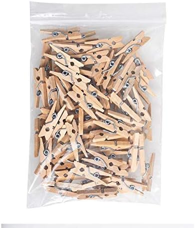 Following 100PCS Wooden Photo Clips Photo Clips Mini Colorful Wooden Clothespins Photo Paper Craft DIY Clip