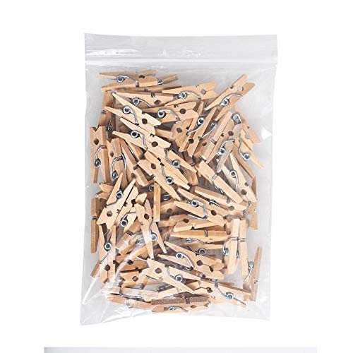 Following 100PCS Wooden Photo Clips Photo Clips Mini Colorful Wooden Clothespins Photo Paper Craft DIY Clip