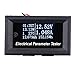 Produktbild KKmoon 7 in 1 Multimeter 33V 10A OLED Mini Digital Amperemeter Voltmeter Spannung Strom Zeit Energiekapazität Meter, Elektrische Parameter Temperatur Tester, Weiß Licht