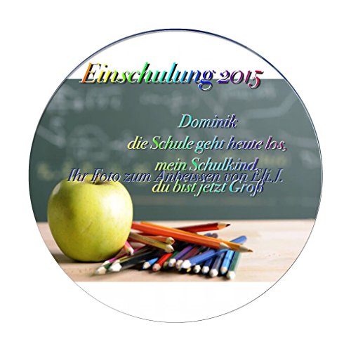 Essbarer Tortenaufleger zum Schulanfang/zur Einschulung mit Ihren Fotos rund ca. 20cm oder eckig ca. 20x28cm