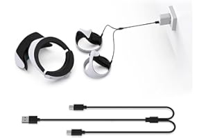 MAJEN Labstandard Câble de charge USB, adapté pour manette PS5 Vr2 de jeu - Cordon de charge sans fil - Station d'accueil