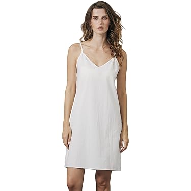 Unterkleid Für Damen - Lang, Mit Verstellbaren Trägern & V-Ausschnitt - Perfekt Als Nachtwäsche Oder Basics