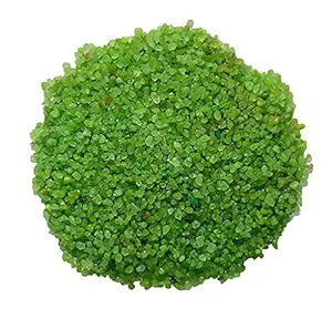 OhhSome [1KG] Green Crystal Sugar Sand Gravel Multi Purpose Glossy Decorative Stone Stone for Decoration & Home Decor