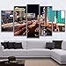 Produktbild WEPAINTING HD Drucke Leinwand Wohnkultur Raum Modulare Bilder 5 Stücke Las Vegas Cityview Gemälde Nightscape Poster Wandkunst Dekor, Framed 40X60 40X80 40X100cm