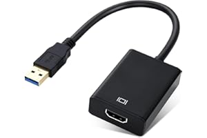 ELUTENG USB to HDMI Adapter USB 3.0/2.0 to HDMI 1080P Video Audio Converter Video Adapter Multiple for Desktop PC TV Compatible with Windows XP 7/8/ 8.1/10