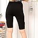 Liang Rou Maternity Elastane Adjust Waistband Short Leggings Color Black 2-Pack