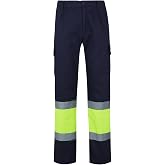 VELILLA 157, Two-Tone Trousers, Multi-pockets, High Visibility