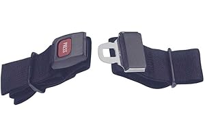WILLY BEHREND 1x Behrend Rollstuhlgurt, Gurt, Anschnallgurt, Anschnaller, Rollstuhl, Metallschloss, 2-teilig, 180 cm lang