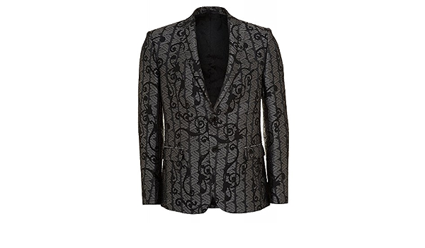 Versace Collection - Giacca da abito - Uomo Multicolore argento/nero :  Versace Collection: Amazon.it: Abbigliamento