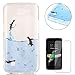 Price comparison product image LG K4 Silicone Gel Case [with Free Screen Protector],CaseHome Crystal Clear Shock Proof Soft Durable Scratch Resistant Jelly Rubber TPU Protective Case Cover Skin Shell for LG K4 with Beautiful Colourful Pattern Design-Flying Penguin