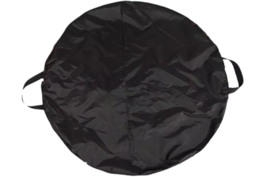 Baoblaze Ballet Tutu Skirt Bag with Full Zipper Large Capacity Round Tutu Carrying Case Pancake Dance Bag for Class Performance Travel, Black 110CM