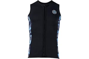kowaku Combinaison de plongée pour Hommes, Haut 3mm, Fermeture éclair, Gilet de plongée sans Manches en néoprène, Gilet sans Manches pour Kayak, canoë,