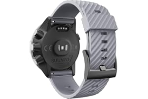 WIIKAI, Cinturino Di Ricambio Compatibile con suunto 7/9/9 baro/spartan sport/D5, in Silicone di Ricambio.