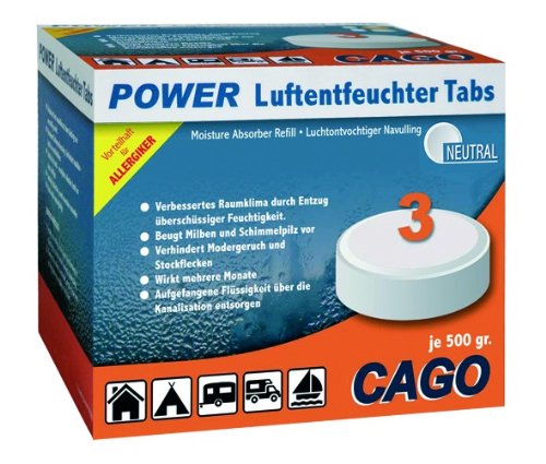 Piccadilly Campingartikel Tabs Neutral 3er für Luftentfeuchter Maxi Plus, 452/056