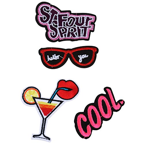 RYMALL 28 Stk Patch Sticker, Niedlich DIY Kleidung Patches Aufkleber Sommer-Thema für T-Shirt Jeans Kleidung Taschen - 2
