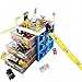 Produktbild LXWM kinderparkplatz Spielzeug Set Auto Legierung Auto Boy aufbewahrungsbox Box Feuer LKW Engineering mehrstufige Garage,Blue