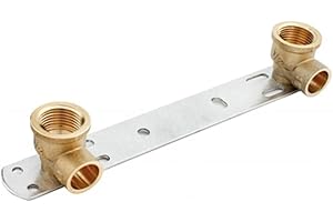 ARMAR TRADING LTD 1/2" x 15 mm Support de douche encastré/Longueur – 150 mm/Barre de mitigeur thermostatique avec filetage BSP