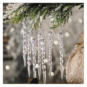 Carámbanos Colgantes Árbol de Navidad